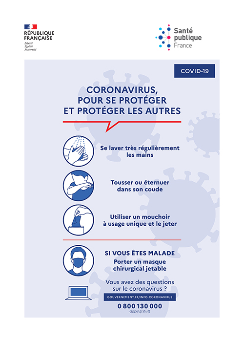 Les gestes barrières du CORONAVIRUS - COVID 19